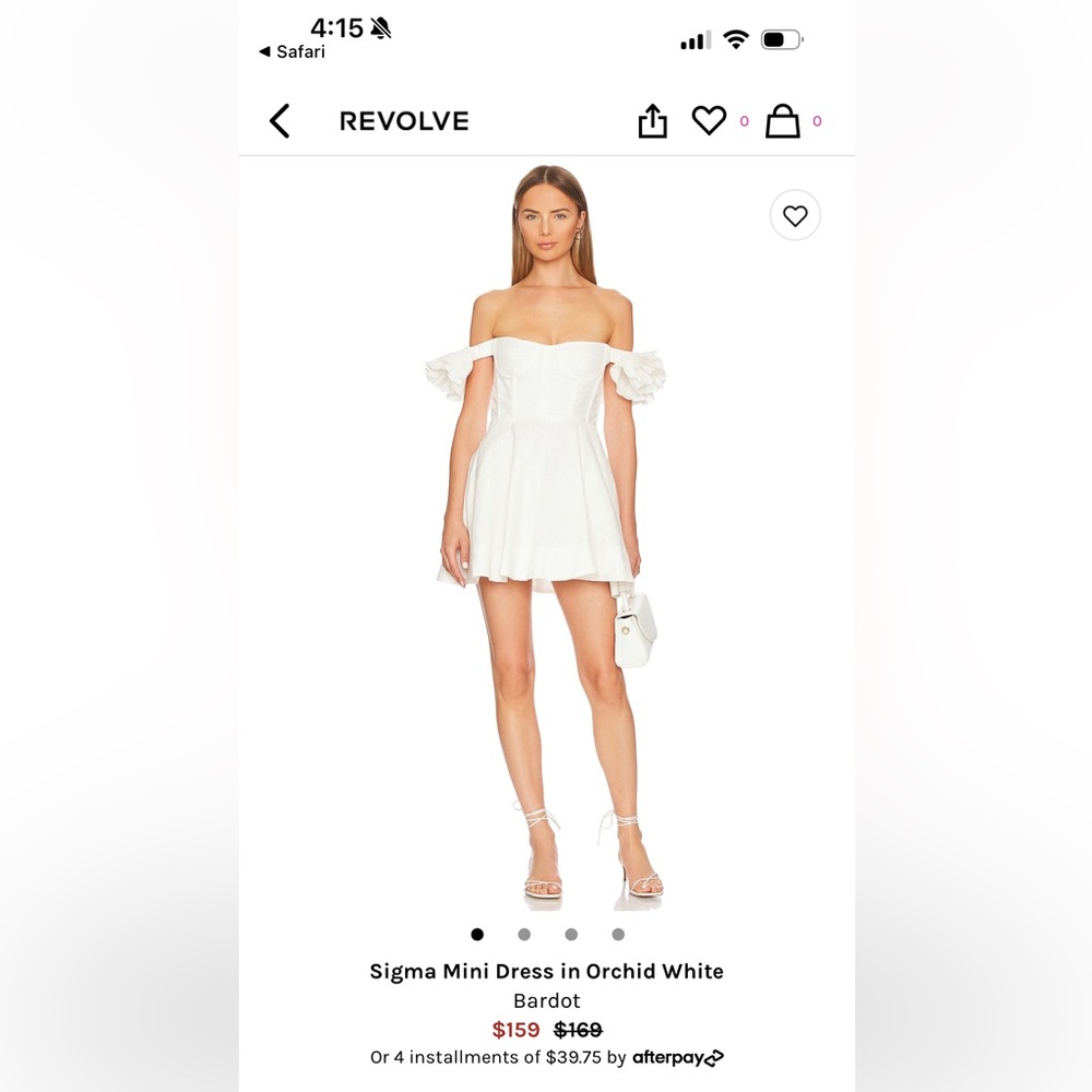 Bardot Off-Shoulder White Dress